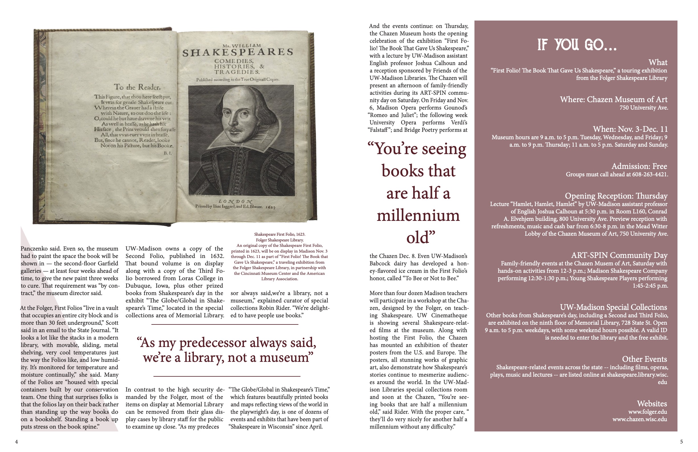 photo of magazine layout page 2